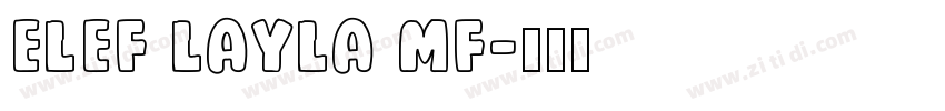 Elef Layla MF字体转换